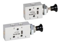 Zawory ręczne sterowane cięgłem 3/2 i 5/2 G 1/8", seria TK-28 - Airtec