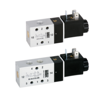 Elektrozawory 3/2 G 1/8", bistabilne, seria M-04/M-22 - Airtec