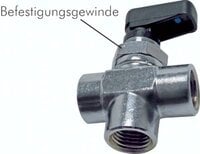 Zawory kulowe 3-drogowe pionowe, do montażu pulpitowego, do 20 bar - Air-Com