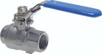 Zawory kulowe ze stali nierdzewnej G 1/4 - G 3", wersja lekka z blokadą, do 63 bar, seria Eco-Line - Air-Com