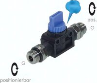 Zawory kulowe z odpowietrzeniem 3/2 G 1/8" - G 1/2" z gwintem zewnętrznym (oring), PN20 - Sang-A