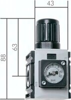 Reduktory ciśnienia Futura G 1/4", wiekość 0