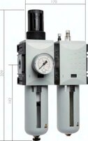Stacje przygotowania powietrza 2-elementowe Futura G 3/4" - G 1",  wielkość 4