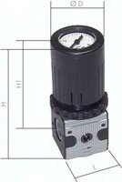 Reduktory ciśnienia do montażu tablicowego z wbudowanym manometrem Multifix G 1/4" - G 3/8", wielkość 0 i 1 - Air-Com