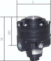 Precyzyjne reduktory ciśnienia sterowane pneumatycznie 1/2" - Air-Com