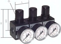 Reduktory ciśnienia do montażu szeregowego Multifix G 1/4" - G 1/2", wielkość 0 - 2