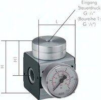 Reduktory ciśnienia sterowane zdalnie pneumatycznie Multifix G 1/4" - G 1", wielkość 1 - 5 - Air-Com