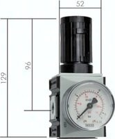 Reduktory ciśnienia standardowe i precyzyjne Futura G 1/4" - G 3/8",  wielkość 1 - Air-Com
