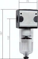 Filtry sprężonego powietrza Multifix G 1/2" - G 3/4", wielkość 2 - Air-Com