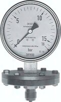 Manometry pionowe membranowe nierdzewne D 100 mm, klasa 1.6 - Wika