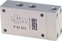 Zawory sterowane pneumatycznie monostabilne 5/2 G1/8-G1/2, seria P - Airtec