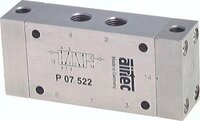 Zawory sterowane pneumatycznie z tłokiem różnicowym 5/2 G1/8-G1/2, seria P - Airtec