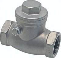 Zawory zwrotne klapowe G 1/2" - G 3" z uszczelnieniem metal-metal, seria Eco Line, PN 16, stal nierdzewna - Air-Com