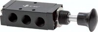 Zawory ręczne sterowane cięgłem 5/2 G 1/8" - G 1/2", seria VL - EMC