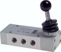 Zawory ręczne sterowane dźwignią monostabilne 5/2 G1/8" - G 1/2", seria HF - Airtec