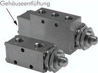 Zawory mechaniczne krańcowe 3/2 i 5/2 G 1/4" ze stali nierdzewnej