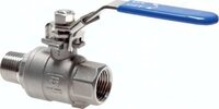 Zawory kulowe wkręcane 2-częściowe ze stali nierdzewnej Eco-Line, PN63 - Air-Com