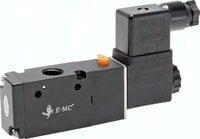 Elektrozawory 3/2 G 1/4", seria RV20 - EMC