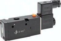 Elektrozawory 3/2 G 1/4", seria RV30 - EMC