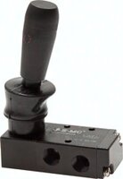 Zawory ręczne sterowane dźwignią 3/2 G 1/8" - G 1/2" seria VH - EMC