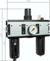 Stacje przygotowania powietrza 3-elementowe Multifix G 3/4" - G 1", wielkość 4 - Air-Com