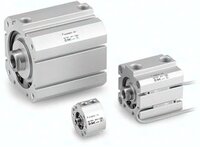 Siłowniki pneumatyczne kompaktowe ISO21287, z łapami, seria C(D)55L - SMC