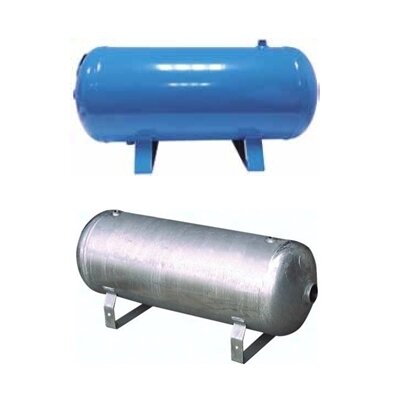 Zbiornik ciśnieniowy poziomy 50 litrów, 11 bar, niebieski (RAL 5015)