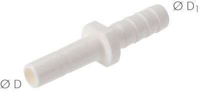 Stecknippel mit Schlauchtülle für PVC-Schlauch|LE