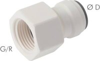 Złączka wtykowa z gwintem wewnętrznym G1/2 -1/2"(12,7 mm), IQS-LE (uszczelka EPDM) - Sang-A